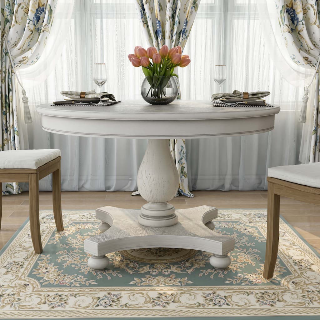 The Gray Barn Louland Falls Rustic 48-inch Wood Round Dining Table