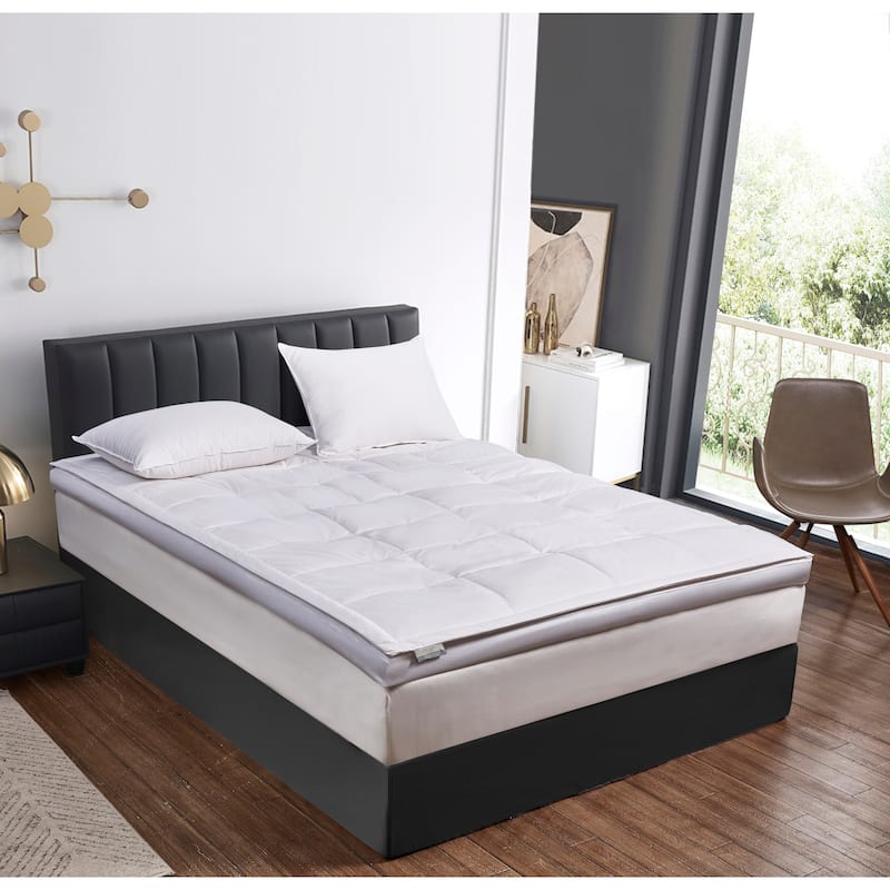 3-inch White Down Fiber Top Featherbed