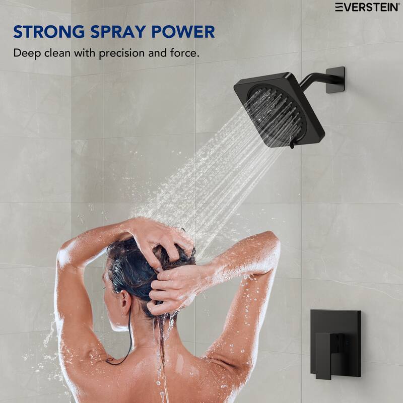 7-Spray Shower Faucet with 8 in. Widespread Double Handle Bathroom Faucet