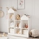 preview thumbnail 11 of 16, Kids Bookshelf with Reading Nook, Bookcase with Seat Cushion