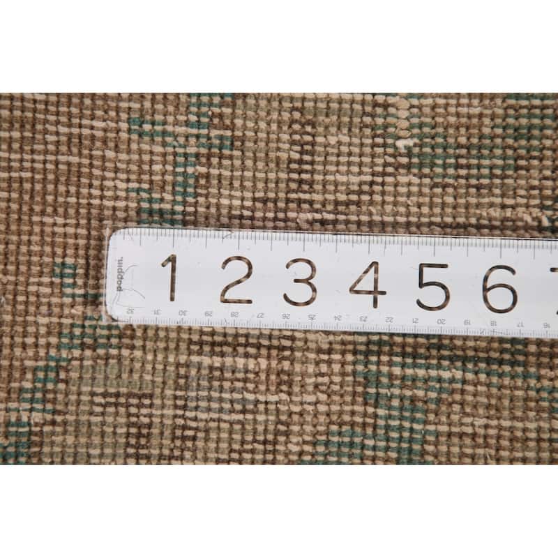 Hand Knotted Oriental 100% Wool Carpet Traditional Medallion Peach Tabriz Area Rug - 4' 8'' X 3' 2''