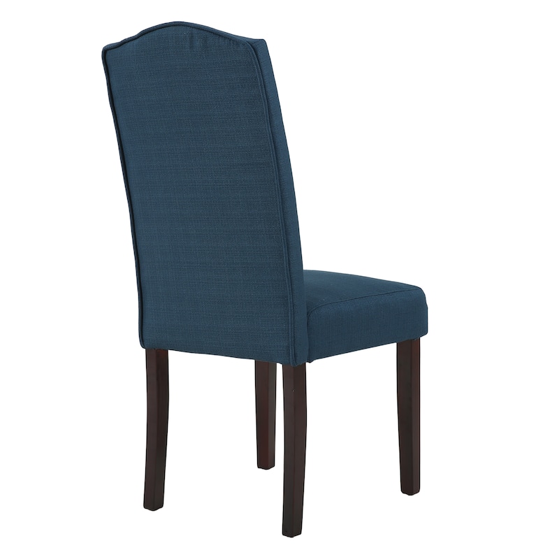 Fabric Upholstered Nailhead Trim Parson Dining Chairs Set of 2