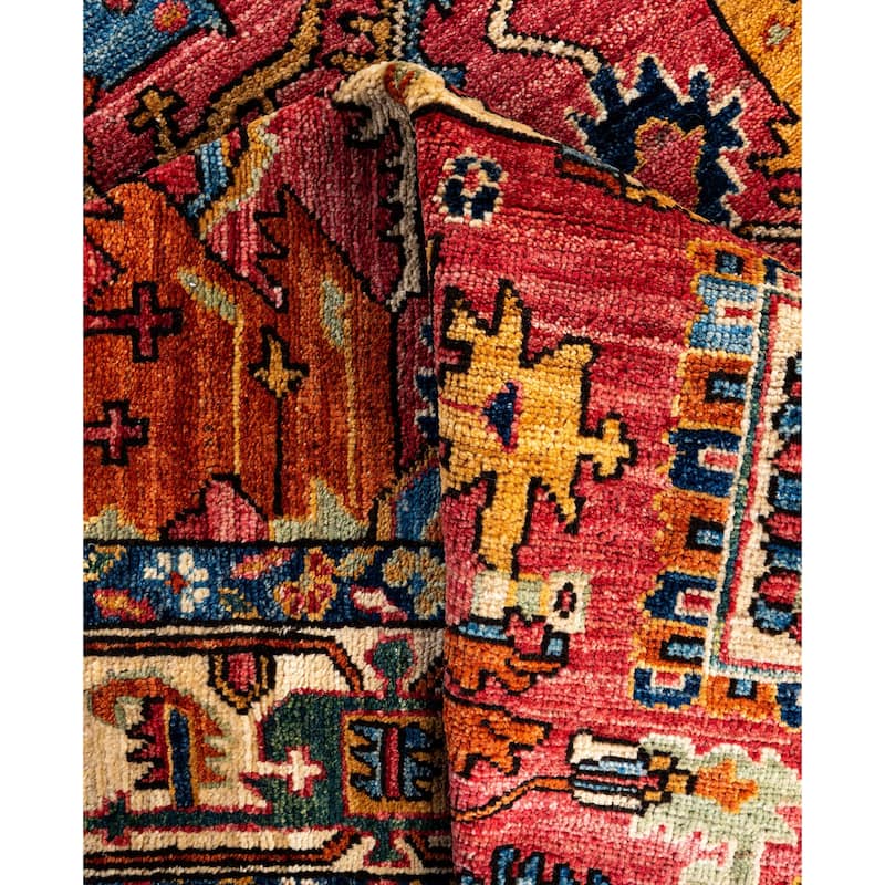 Serapi One-of-a-Kind Hand-Knotted Area Rug - Red - 4' 2" x 5' 10"