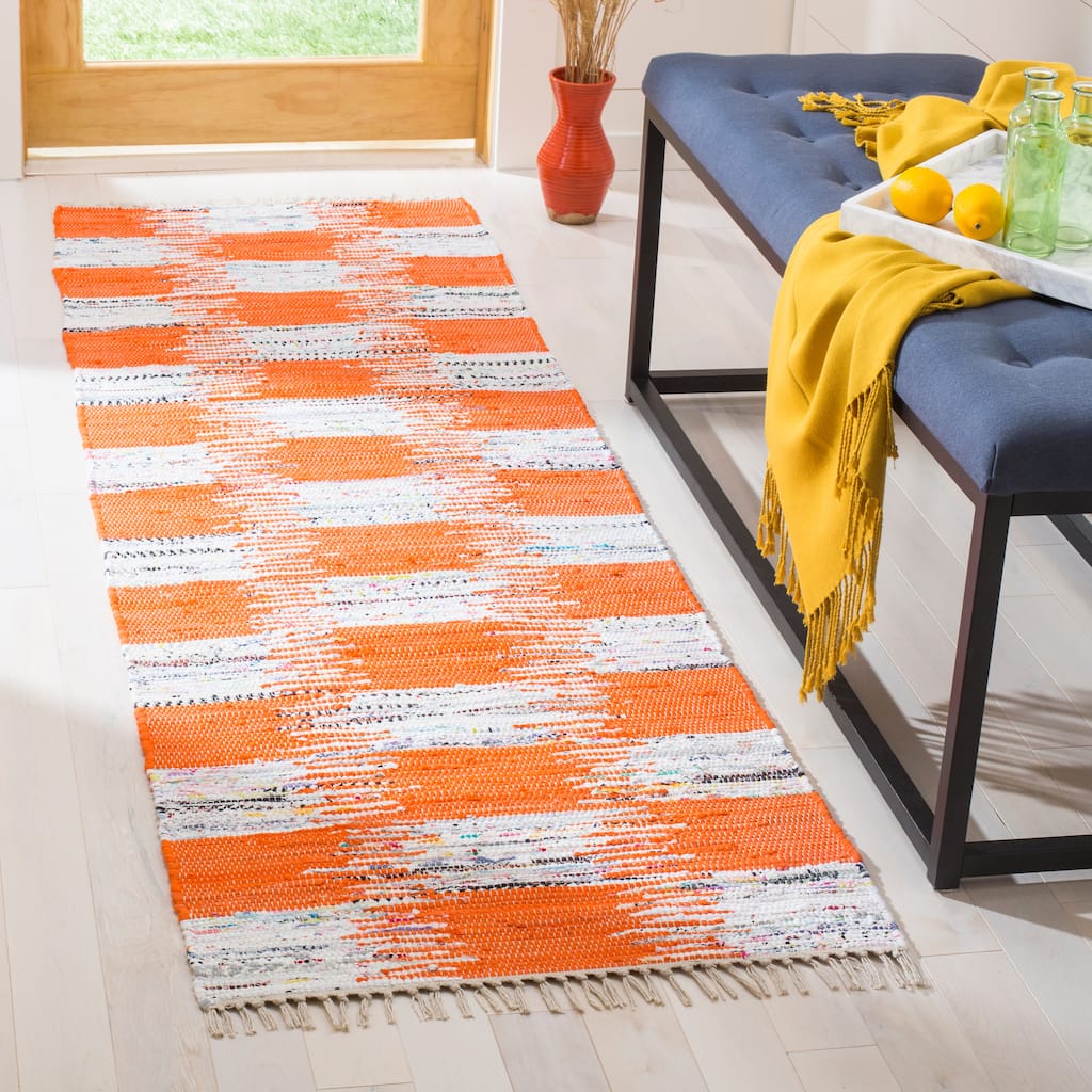 SAFAVIEH, Handmade Flatweave Montauk Emeril Casual Cotton Rug