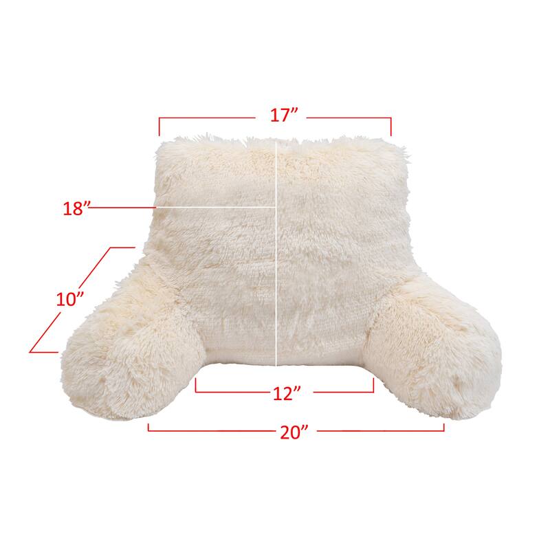 Halsted Shaggy Backrest Pillow
