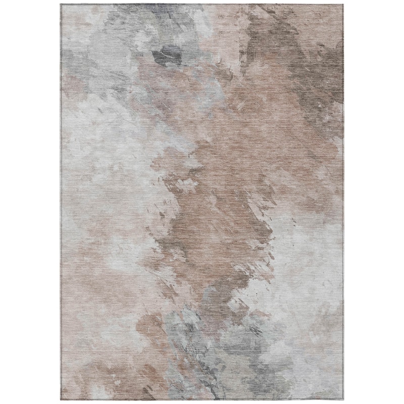 HomeRoots Abstract Transitional Rectangle Outdoor Rug