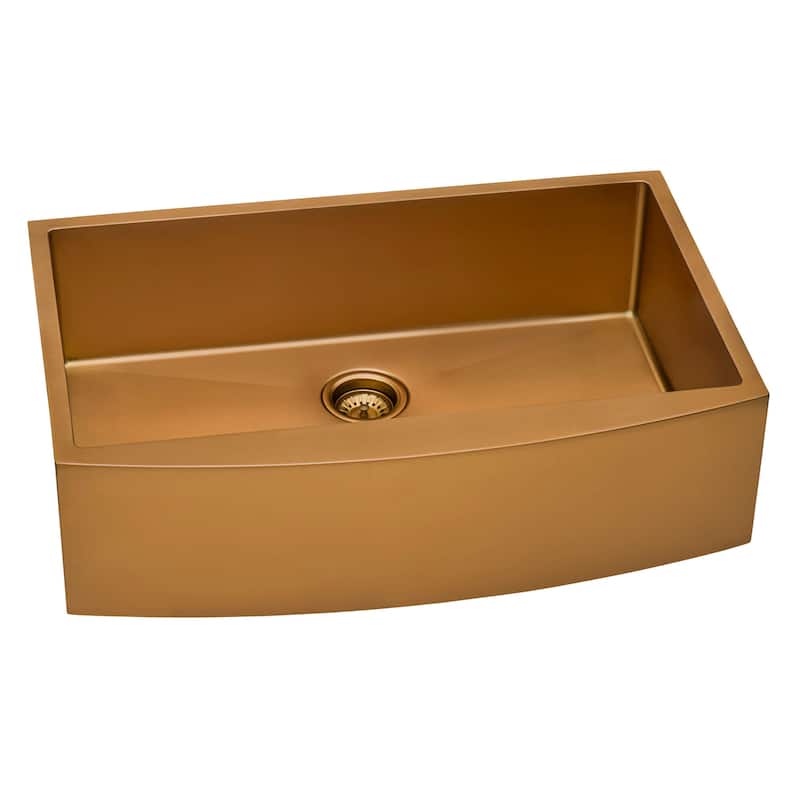 Ruvati Kitchen Sink Strainer Drain Assembly - Copper Tone Stainless Steel - RVA1022CP
