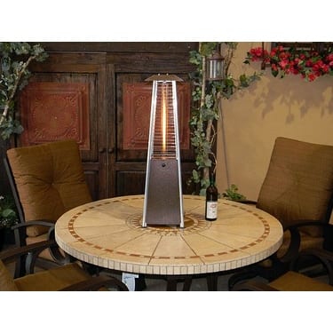 AZ Patio Heaters HLDS032-GTTHG Portable Glass Tube Patio Heater, Bronze ...