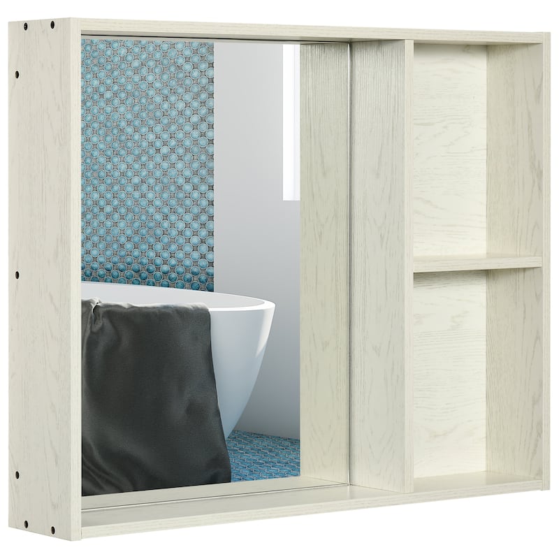kleankin 31.5" x 25.5" Bathroom Medicine Cabinet with Mirror