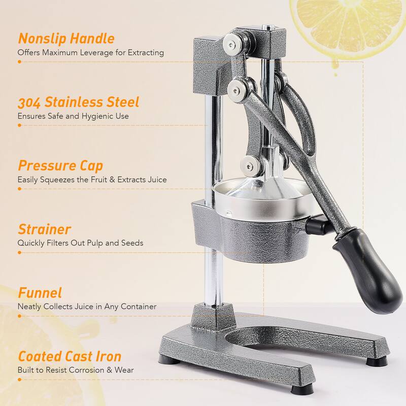 CO-Z Professional Citrus Juicer Hand Press Juicer Machine