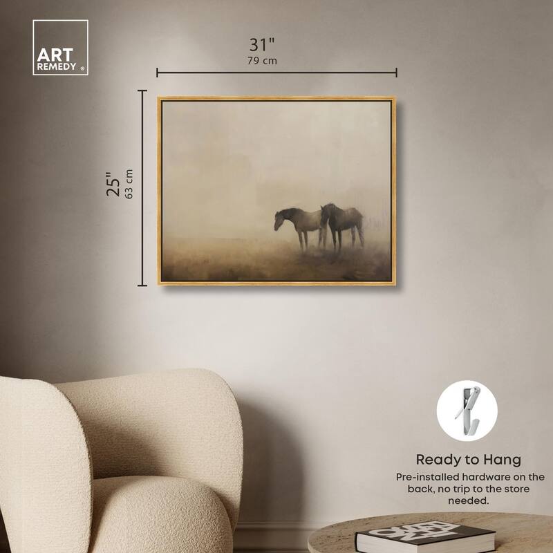 Equine Duo Canvas by Art Remedy
