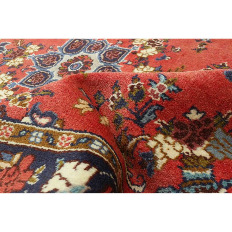 ECARPETGALLERY Hand-knotted Andelz Red Wool Rug - 3'7 x 4'10