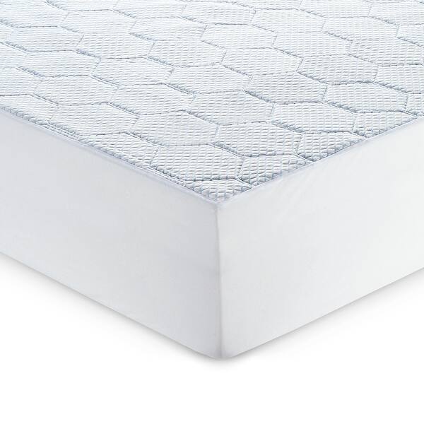 slide 2 of 10, Vibe Cooling Quilted Memory Foam Mattress Pad Full