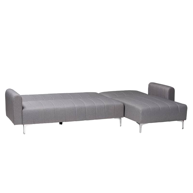 Lanoma Contemporary Clay Fabric Upholstered Convertible Sofa Bed