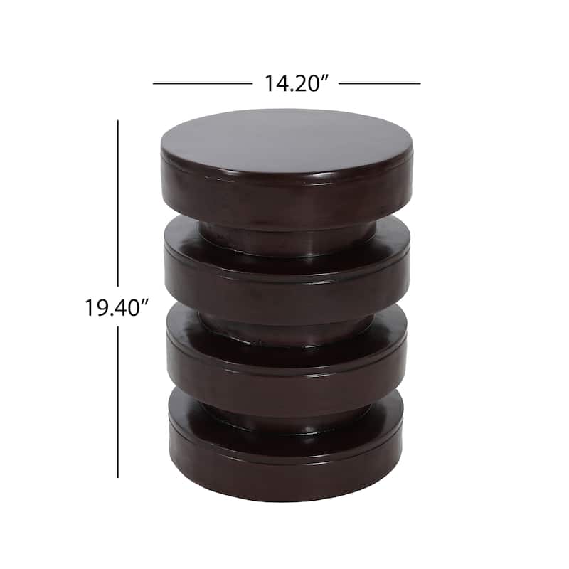 Christopher Knight Home - Aurex Modern Outdoor MGO Side Table with 3-Tier Sculptural Design