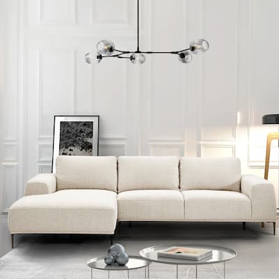 Poly & Bark Rue 113" Fabric Sectional Sofa