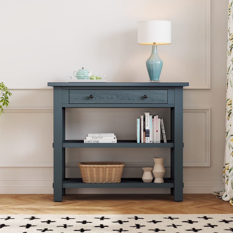 Retro Console Table with Drawer