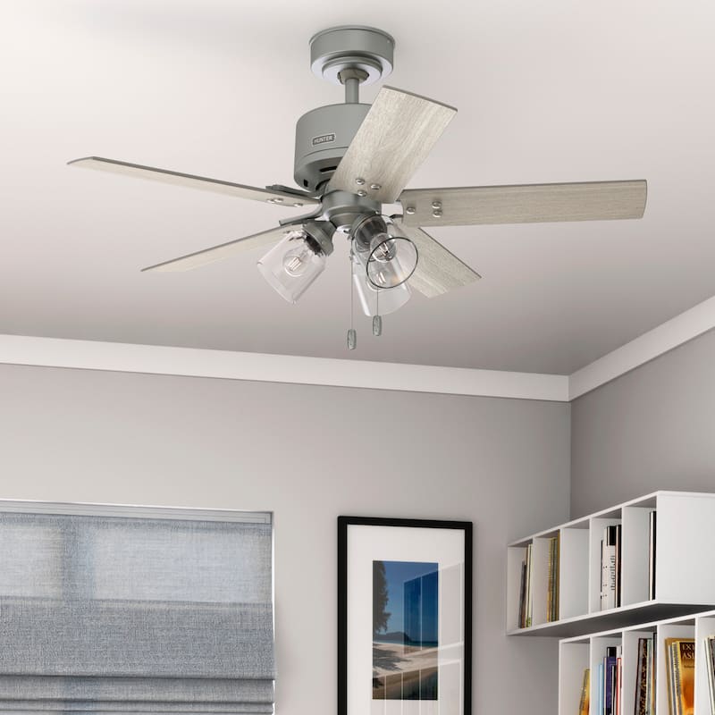 Hunter 44" Sencillo Ceiling Fan with LED Light Kit and Pull Chain