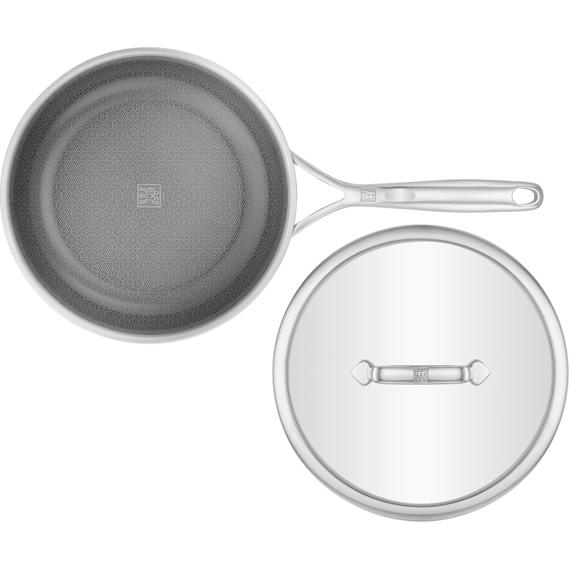 ZWILLING Peak 10-inch Stainless Steel Ceramic Nonstick Dual Performance Fry Pan with Lid
