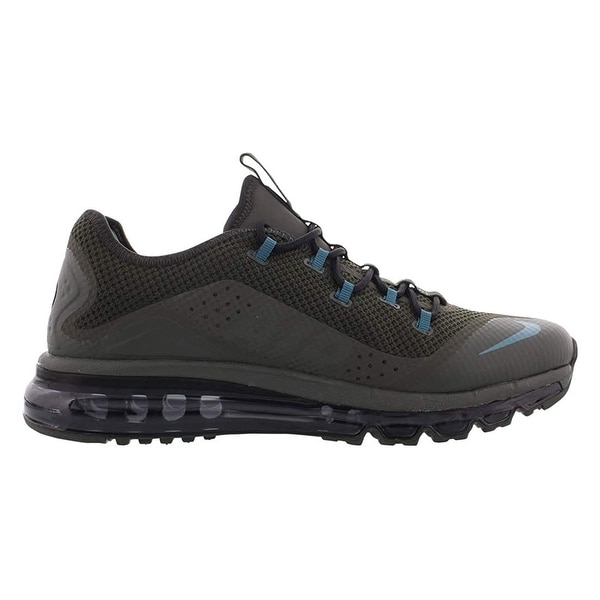nike air max more trainers in black