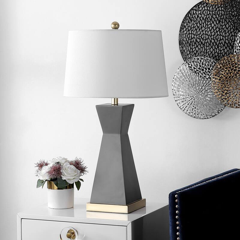 SAFAVIEH Lighting Onder 27" Table Lamp (Set of 2) - 16" W x 16" D x 27" H