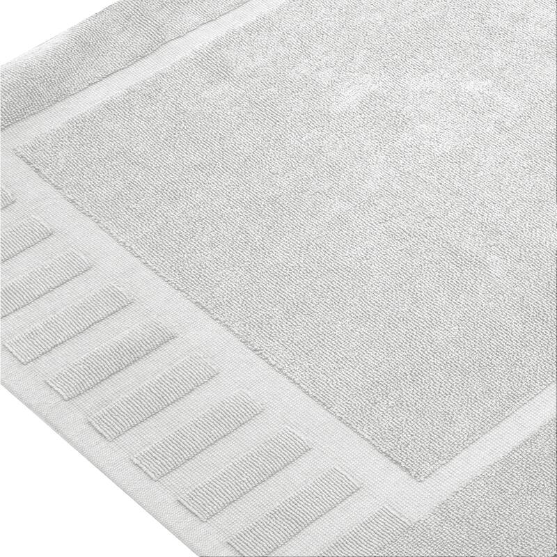 White Classic Luxury Cotton Bath Mat 22x34 Set of 2