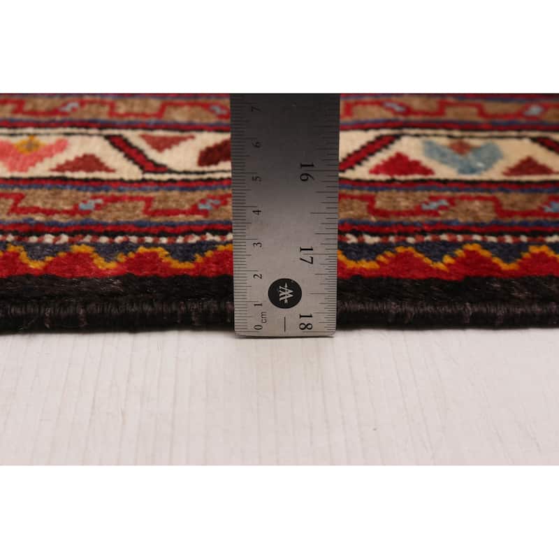 ECARPETGALLERY Hand-knotted Anatolian Vintage Black, Red Wool Rug - 3'3 x 5'1