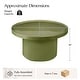 preview thumbnail 8 of 14, HULALA HOME Modern Round Coffee Table with Enamel Finish