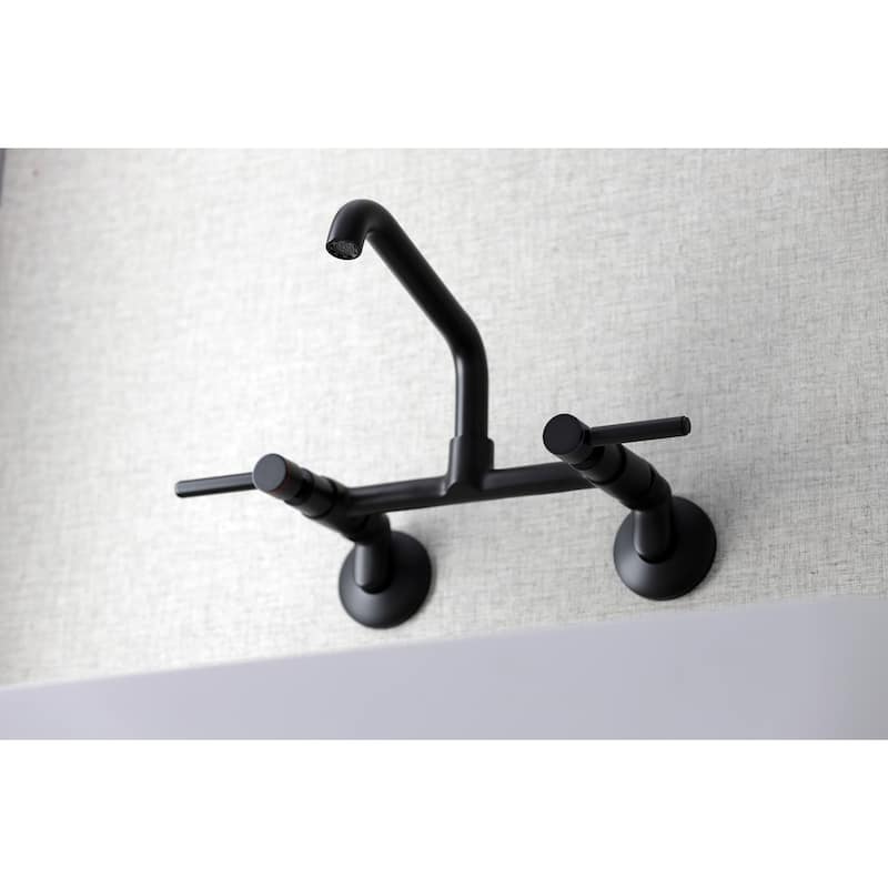 Kingston Brass Concord Two-Handle Wall Mount Kitchen Faucet