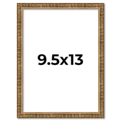 9.5x13 Frame Gold Solid Wood Picture Frame - Complete Modern Photo