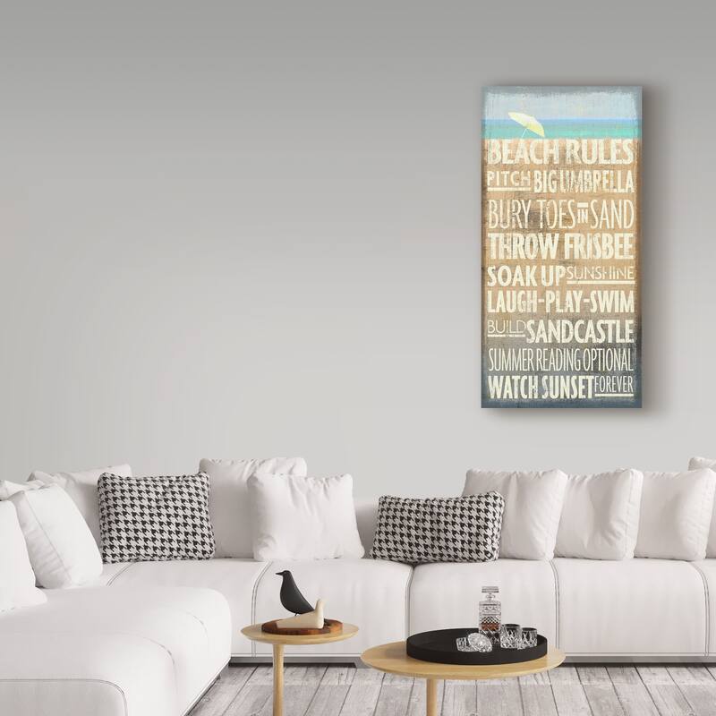 Art Licensing Studio 'Beach Rules' Canvas Art
