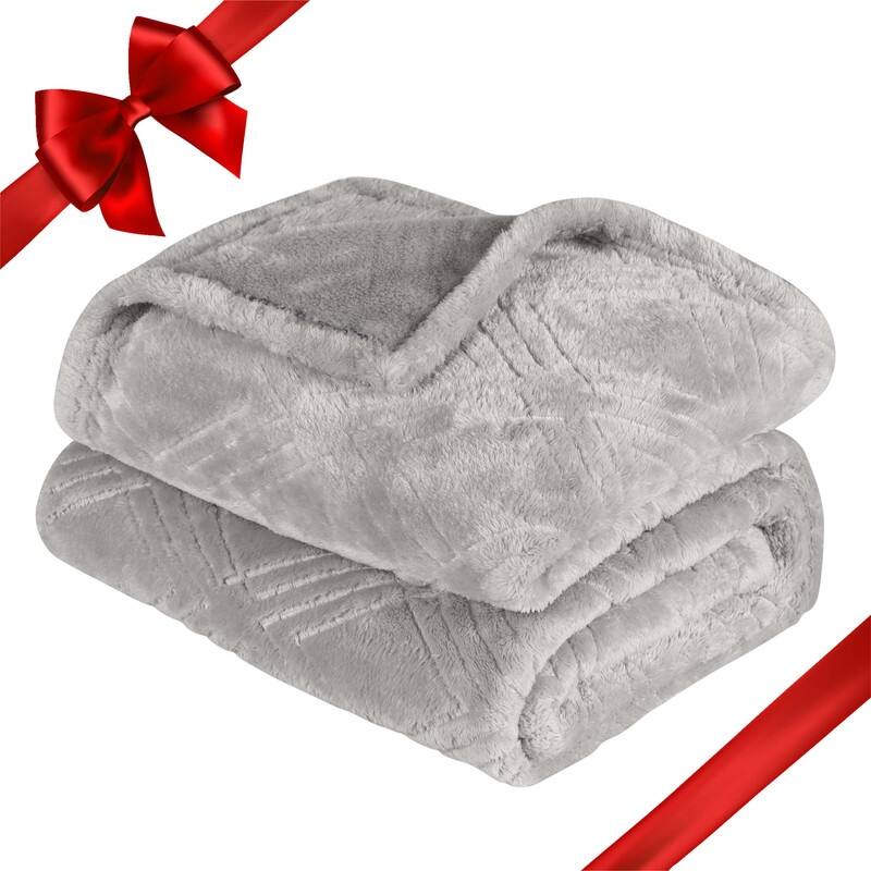 Superior Atka Diamond Soft Fluffy Fleece Blanket