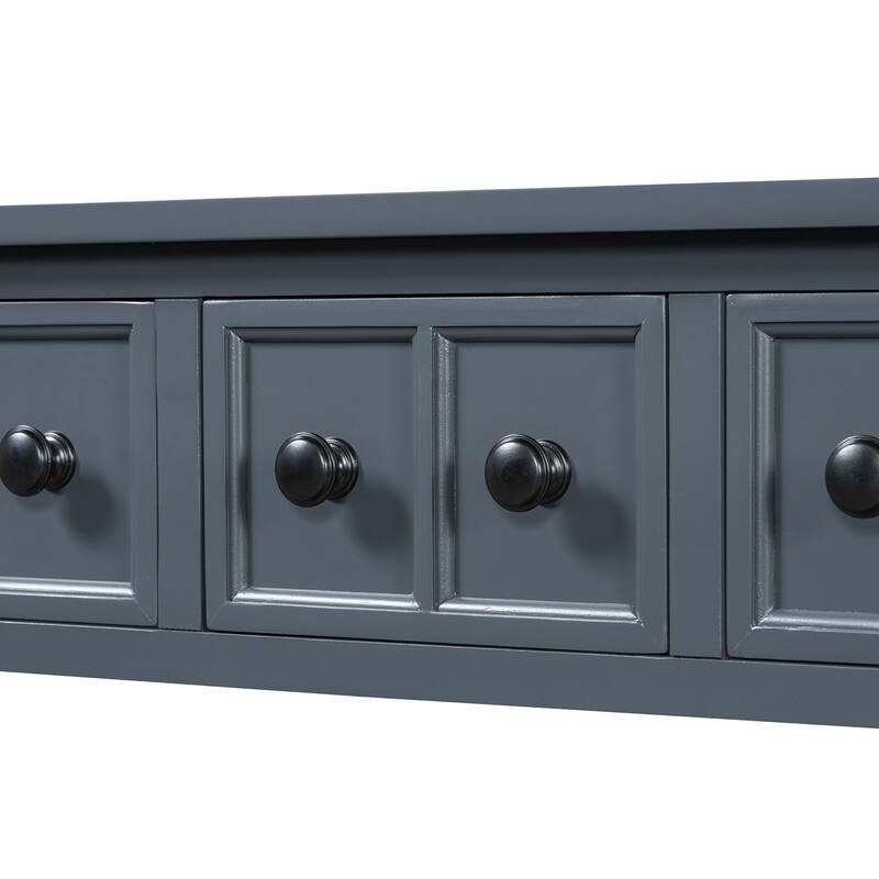Multi-drawer entry console table