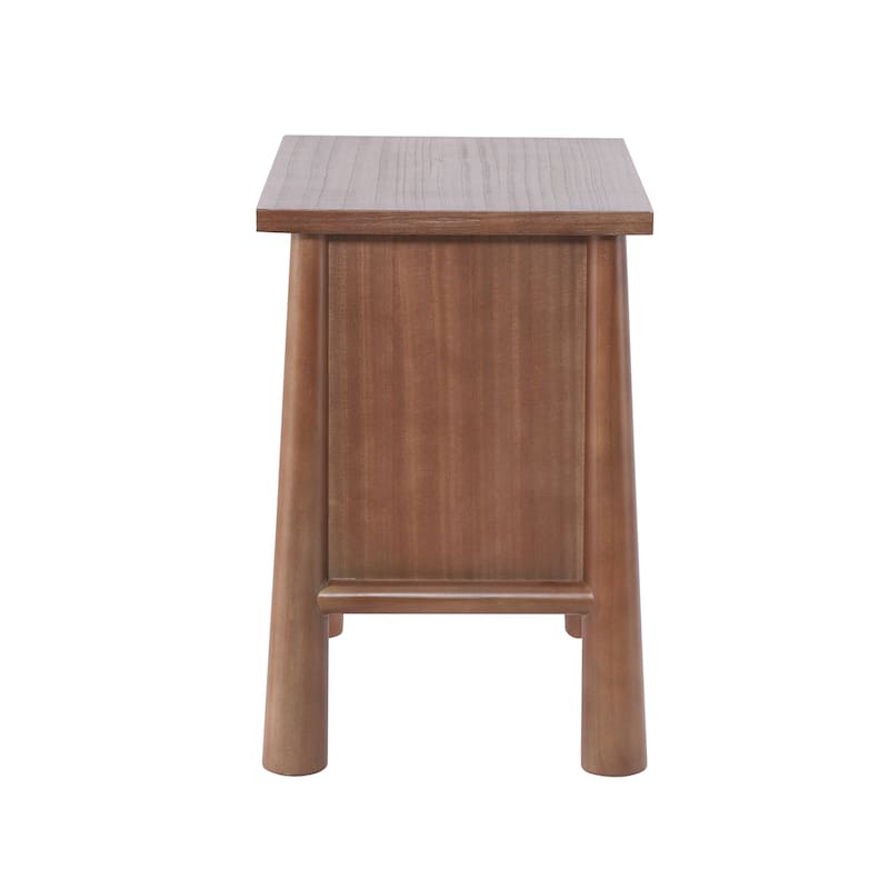 Christopher Knight Home - Modern Minimalist 23.62" Nightstand with Solid Wood Round Tapered Legs, Multi-Functional Use