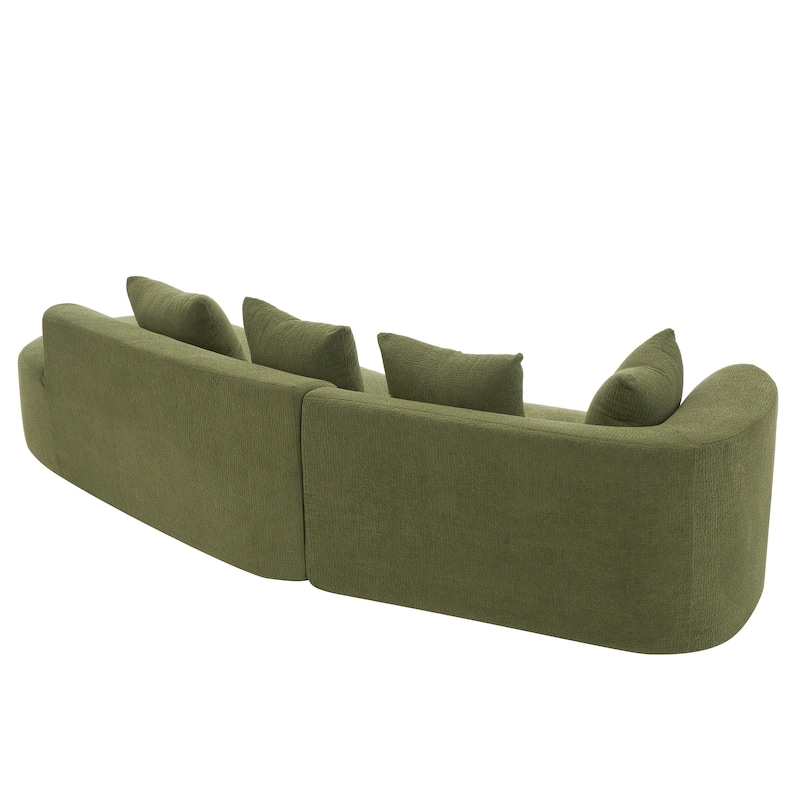 Christopher Knight Home - Olivia Curved Foam Sofa Set - 116"L