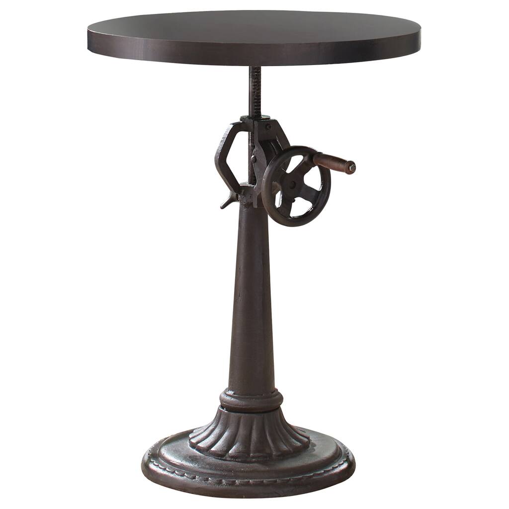 Rinconia Brown Adjustable Height Round Dining Table