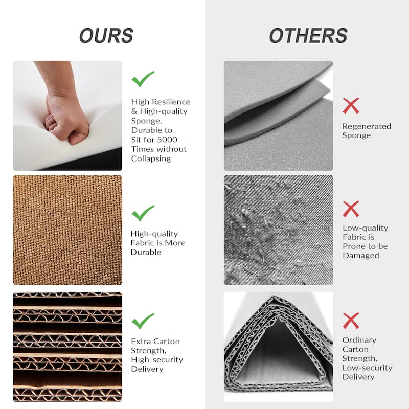 Francis Mid-Century Modern Living Room Armchair with Recessed Arms Set of 2 by HULALA HOME