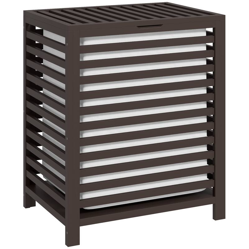 Homcom Bamboo Laundry Hamper With Lid