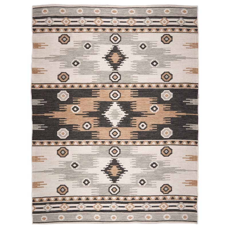 Terra by Obeetee Plaza Neutral Rug - Lavender/Ivory - 7'10" x 9'10"