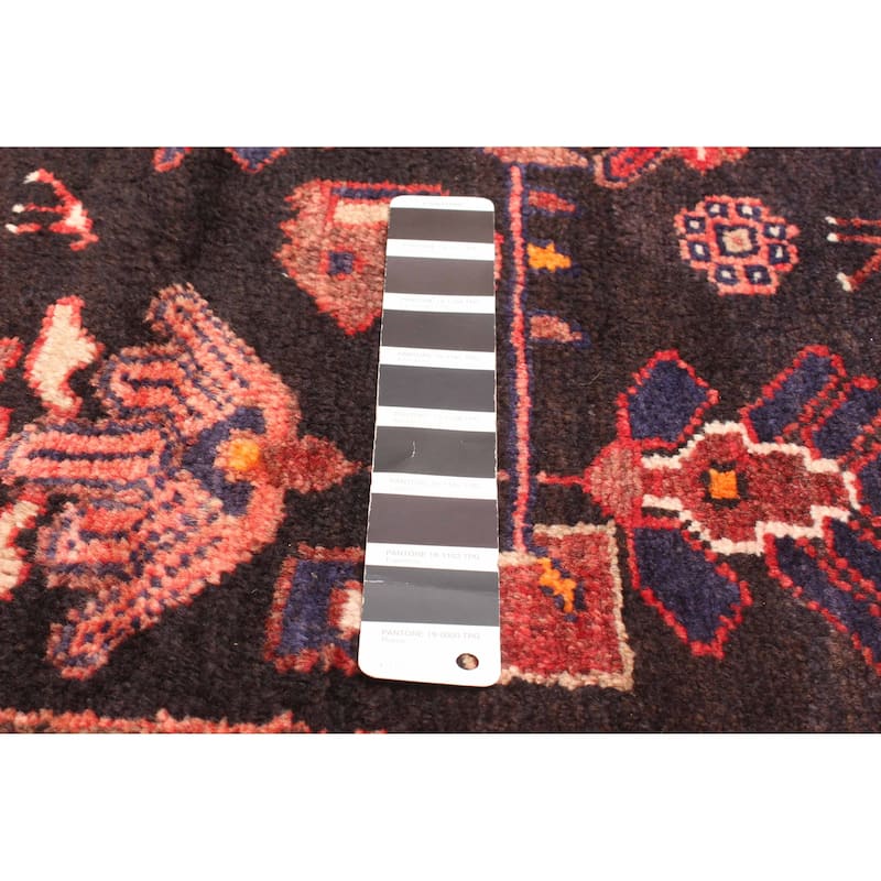 ECARPETGALLERY Hand-knotted Andelz Black Wool Rug - 3'4 x 7'6