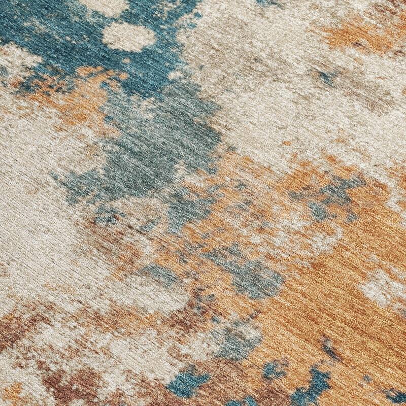 HomeRoots Abstract Transitional Rectangle Outdoor Rug