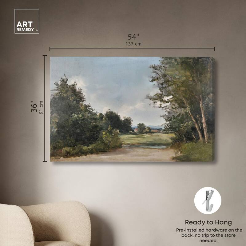 Hilltop Tower View II Canvas by Art Remedy, Gallery Wrapped