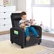 preview thumbnail 21 of 32, Gymax Kids Recliner Chair Adjustable Leather Sofa Armchair w/ Footrest