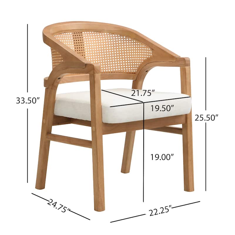 Christopher Knight Home - Cane Upholstered Dining Chair (Set of 2)