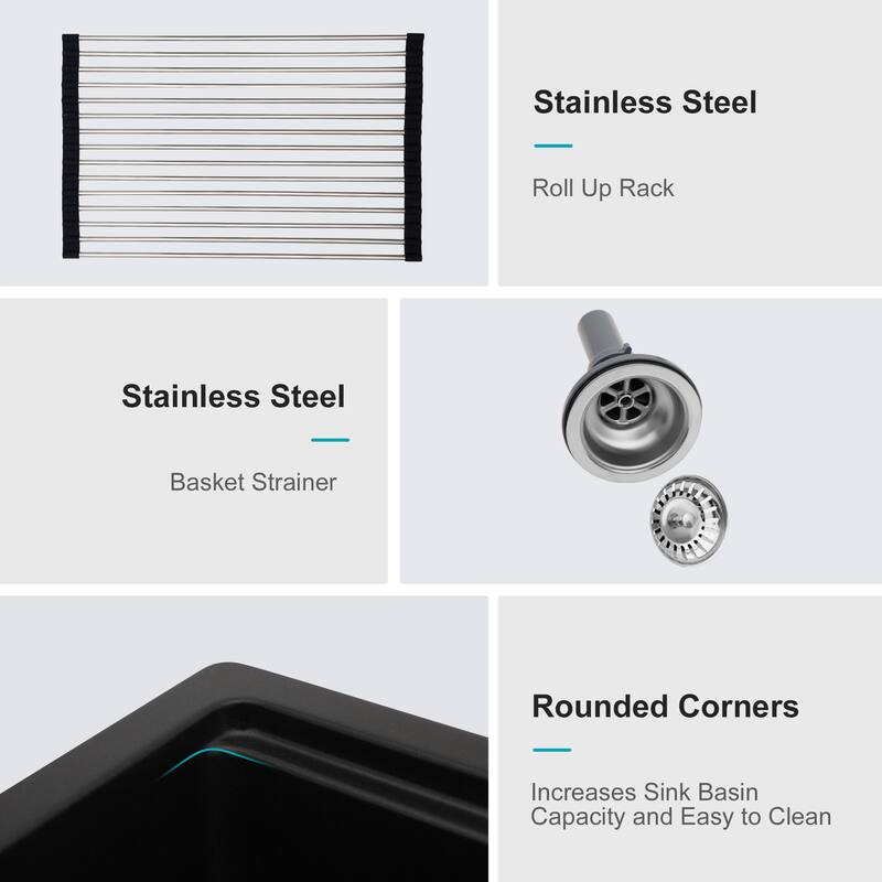 Granite Composite Workstation Drop-in Kitchen Sink