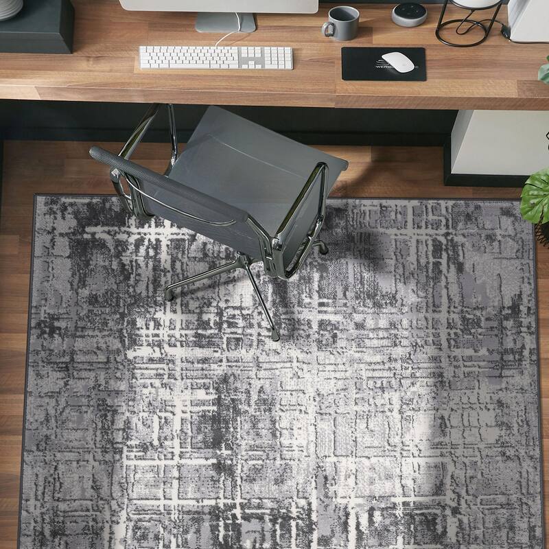 World Rug Gallery Distressed Abstract Area Rug