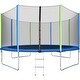 preview thumbnail 38 of 36, Trampoline for Kids with Safety Enclosure Net, Ladder and 8 Wind Stakes