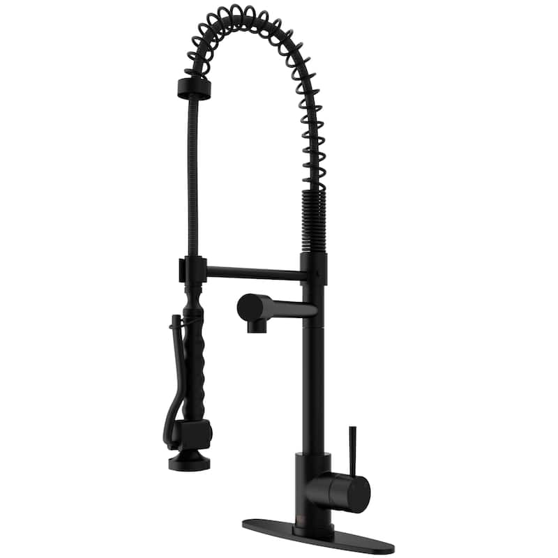 VIGO Zurich 27" H Single Handle Pull-Down Sprayer Kitchen Faucet