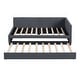 preview thumbnail 3 of 11, Slat Daybed Sofa Bed Linen Frame, Twin - Grey