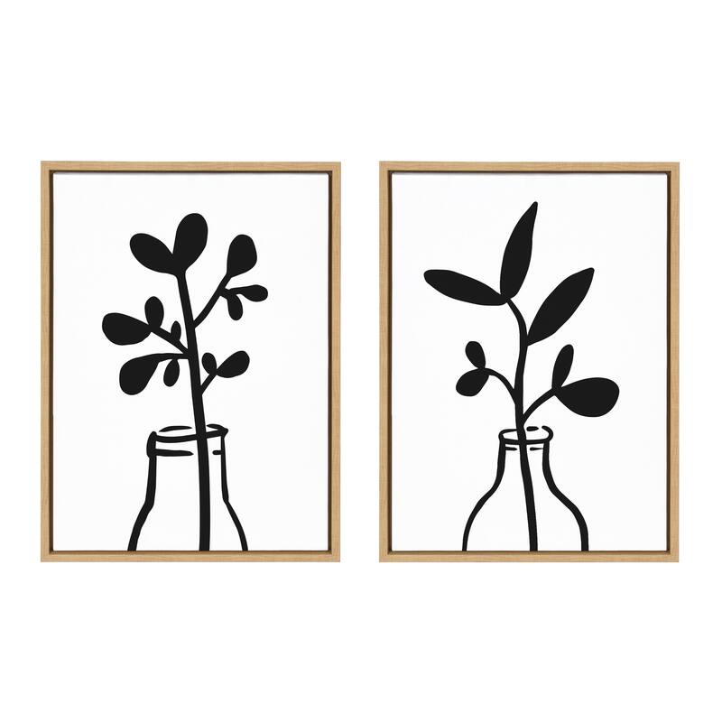 Kate and Laurel Sylvie Botanical Set by The Creative Bunch Studio - Natural